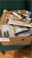 Two boxes of crafting supplies see pictures,