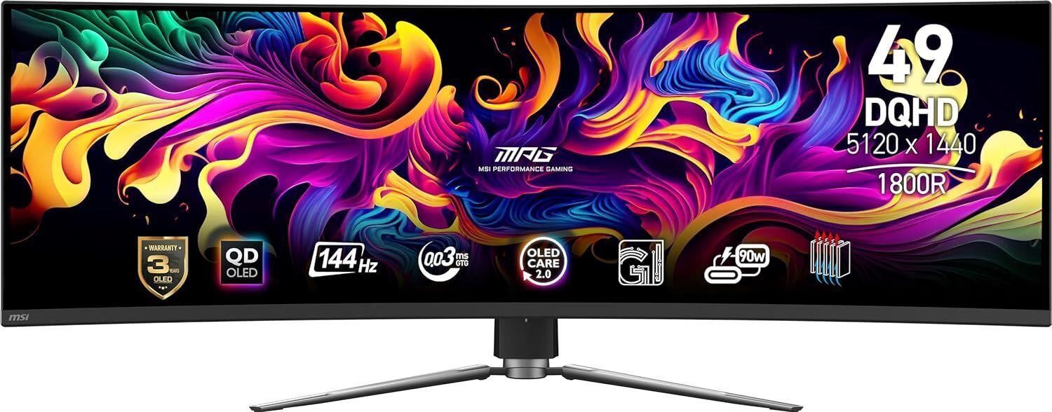 MSI 49" Curved OLED Monitor 5120x1440 144hz