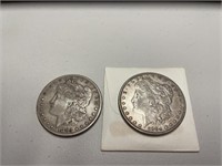 Morgan liberty dollars, 1883 and 1884