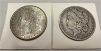 Morgan liberty dollars 1881 and 1882