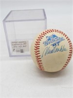 MARK WOHLERS SIGNED 1991 WORLD SERIES BALL