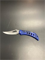 Blue pocket knife