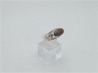 Sterling Silver Tiger eye Filigree Ring