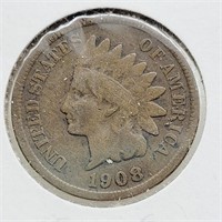 1908 S INDIAN HEAD PENNY