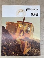 Fiat-Allis 16B Crawler Fold Out Pamphlet