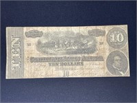 1864 CONFEDERATE $10