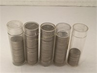 (4) Rolls of Jefferson Nickels