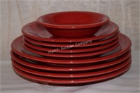 (S2) Lot of Red Fiestaware - 9 Pieces