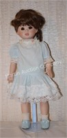 (S2) Olive Poe 1990 Porcelain Doll - 19" tall