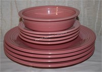 (S2) Lot of Pink Fiestaware - 9 Pieces