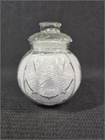 Jack-O-Lantern Glass Cookie Jar