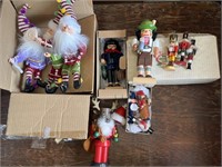 Lot of Nutcrackers and Christmas Elves