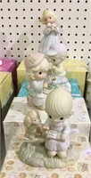 Precious Moments collector figures lot of four