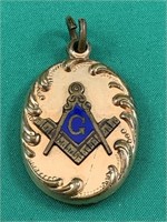 C1910 Rolled Gold Masonic Watch Fob
