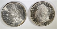 1879-S & 1882-S MORGAN DOLLARS CH BU