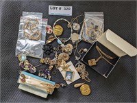 Assorted Unmarked Pendants & Other Jewelry