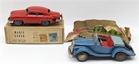 (2) Japan Tin Midget Car and Magic Sedan w/ Boxes