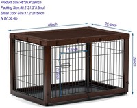 Wooden box and wire for dogs