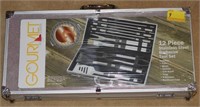12 PC. STAINLESS STEEL BAR-B-Q TOOL SET IN CARRY