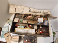 fishing Tackle box & old lures