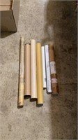 tubes of various posters