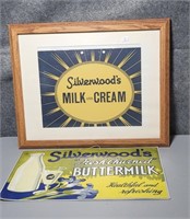 SILVERWOOD'S DAIRY COLLECTIBLES SIGN