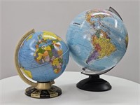 2 Tabletop Globes Zodiac + Globemaster