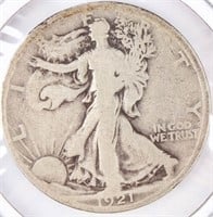 Coin 1921  Walking Liberty Half Dollar Key Date
