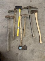 Axes, picks, and sledge hammers