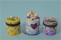 2 Trinket Boxes and 1 Music Box