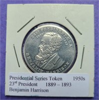 Presidential Series Token Benjamin Harrison