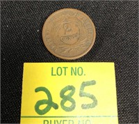 1864 2 Cent Pc. Coin