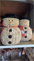 Two Decorative Snowmen