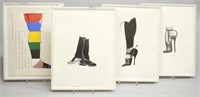 3 Lithographs & 1 Serigraph of High Heels