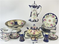 Hand Painted Porcelain Tea Serving Pieces & More