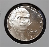 PROOF JEFFERSON NICKEL-2007-S