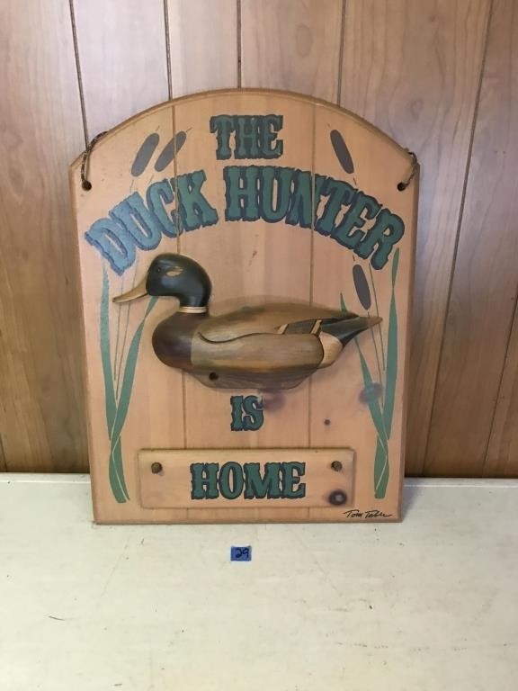 "The Duck Hunter" Sign