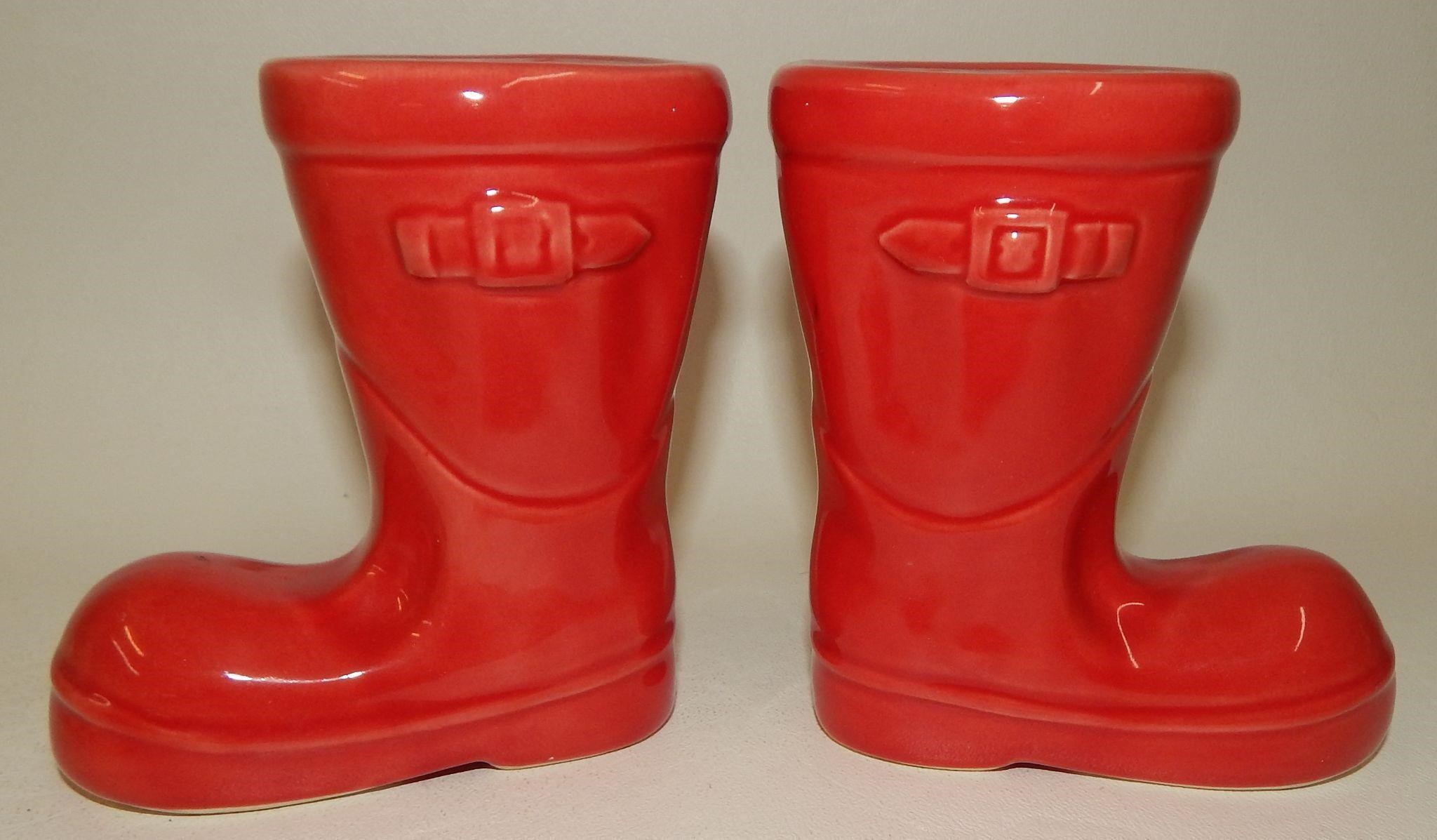 Large Red Rain Garden Boots Galoshes