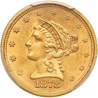 $2.50 1878-S PCGS MS63