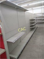 6 Sections of Metal Store Shelving (Two Sides)