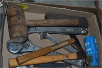 mallet, hammers,adjstable wrench