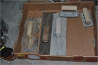 flat of masonry tools