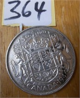 Canadian 1946  Silver  Fifty Cents  Coin