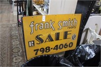 FRANK SMITH REALTY METAL SIGN