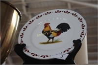 ROOSTER DECORATED PLATE
