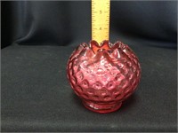 Fenton Cranberry Rose Bowl