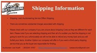 Shipping Information