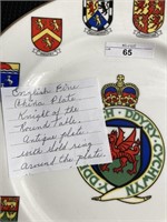 English Fine China Plate Knight of the Round Table