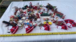 Christmas Ornaments including Lionel train and
