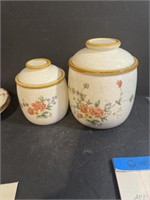 Two vintage Mikaska Containers